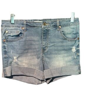 💰BOGO FREE Truth + Theory Factory Distressed Jean Shorts